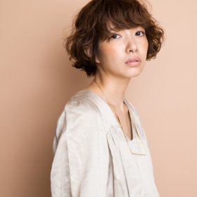 gift_hair_space-パーマスタイルのショート