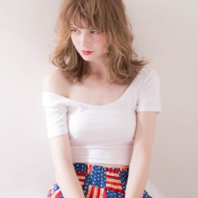 ゆる巻きセミディの写真