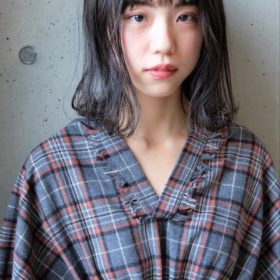 エアリーなミディアムヘアの写真
