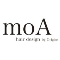 moA hair design つくばみどりの店　by Origins ロゴ
