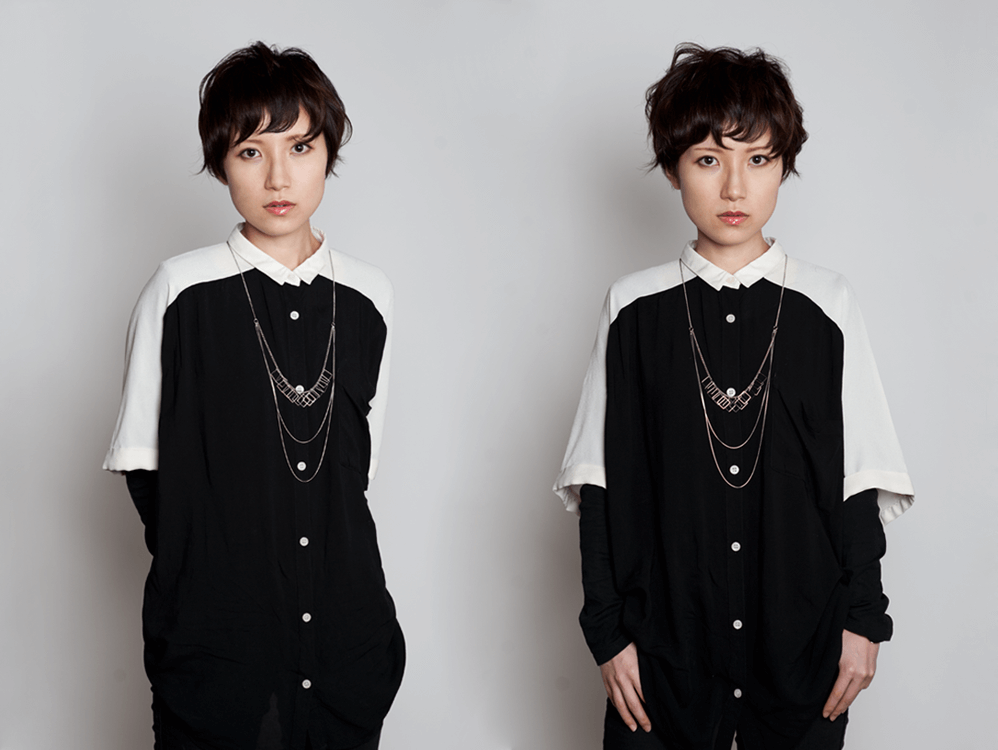 アクシスのショートヘアの写真