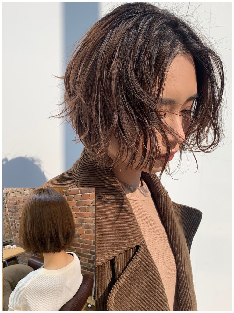 シームのボブスタイルの写真