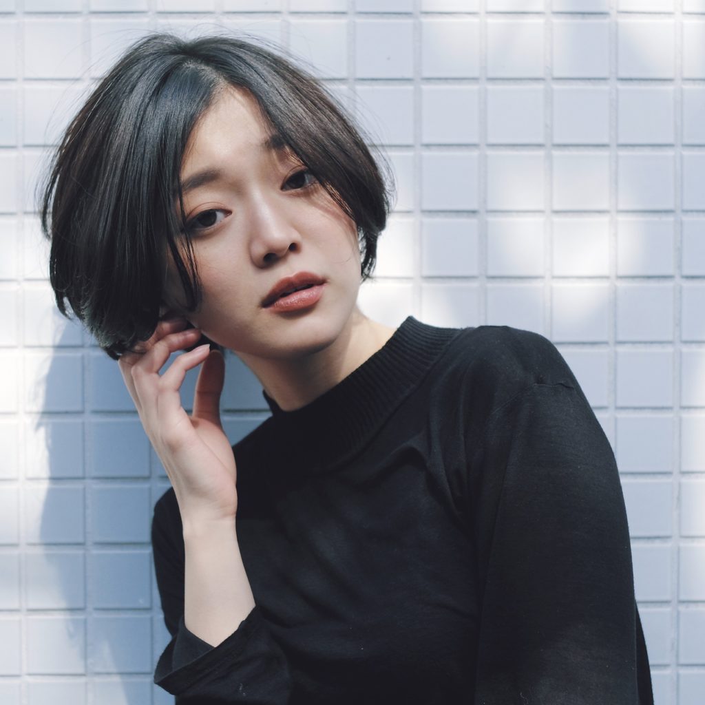 定番のボブスタイルの写真