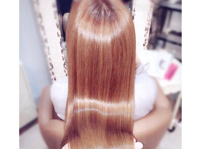 soleil-トリートメントでツヤツヤになった髪の写真