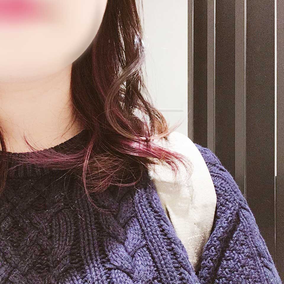 美容室に行った直後のディレクター松本の髪の写真