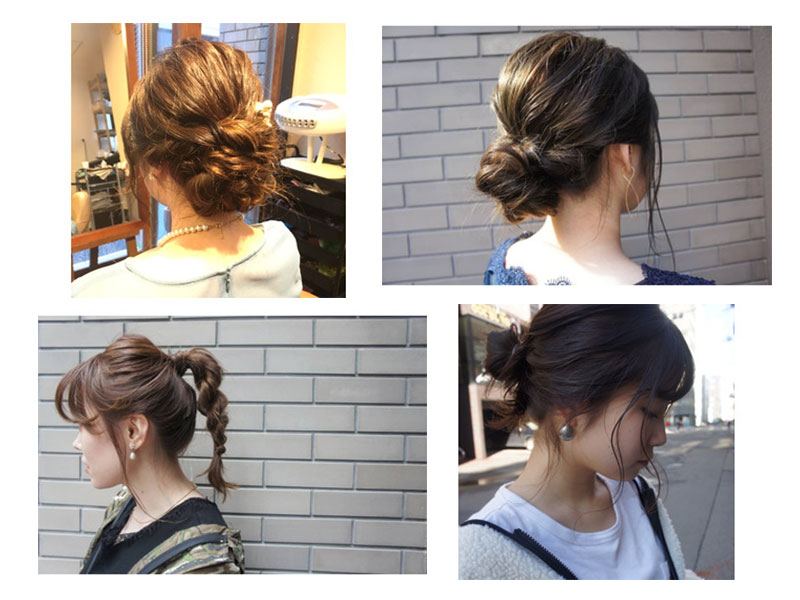 ランプライトのヘアセットの写真