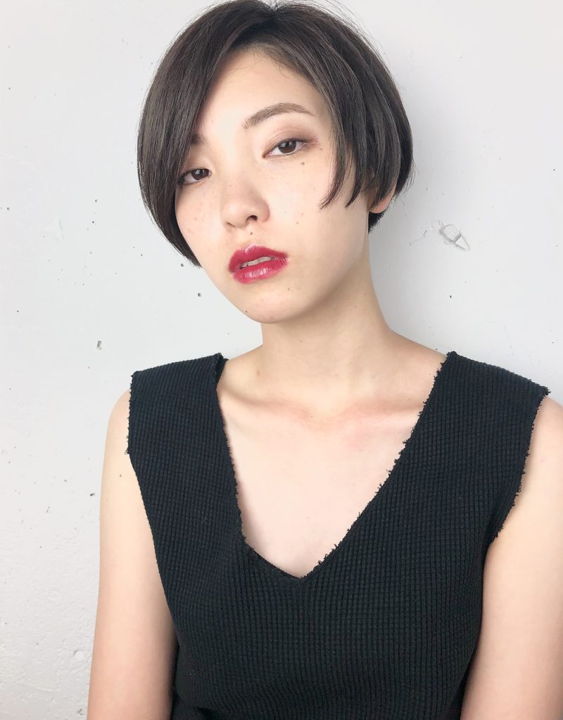 クリアーオブヘアーのショートボブの写真