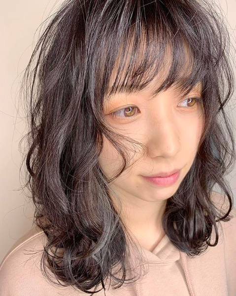 ブローチのデジタルパーマのイメージ写真