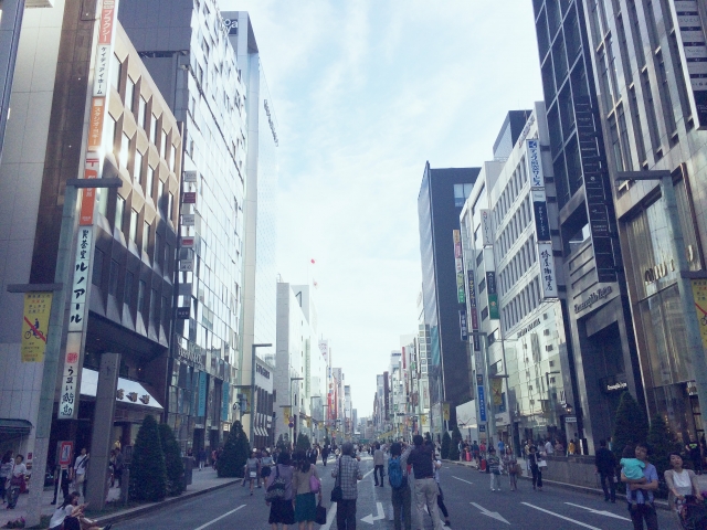 銀座のホコ天の写真
