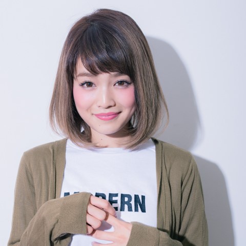 プリモヘアーのアッシュ系カラーのボブスタイル