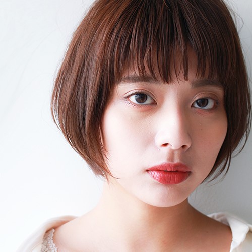サロンのショートボブスタイル
