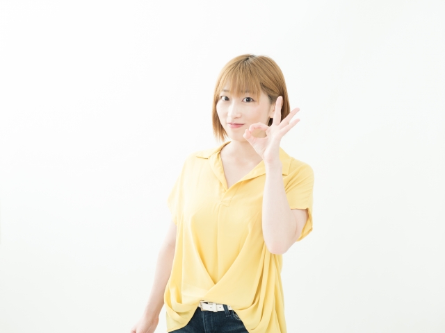OKよ!っと指で優しく大丈夫を伝えるスタイリストさん