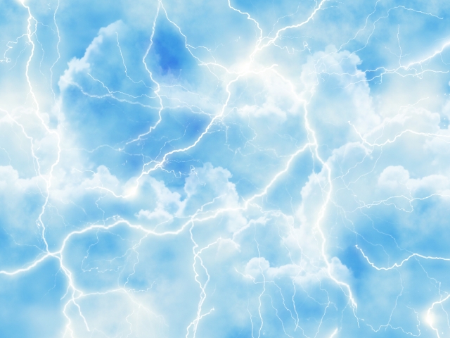 静電気が光る様子