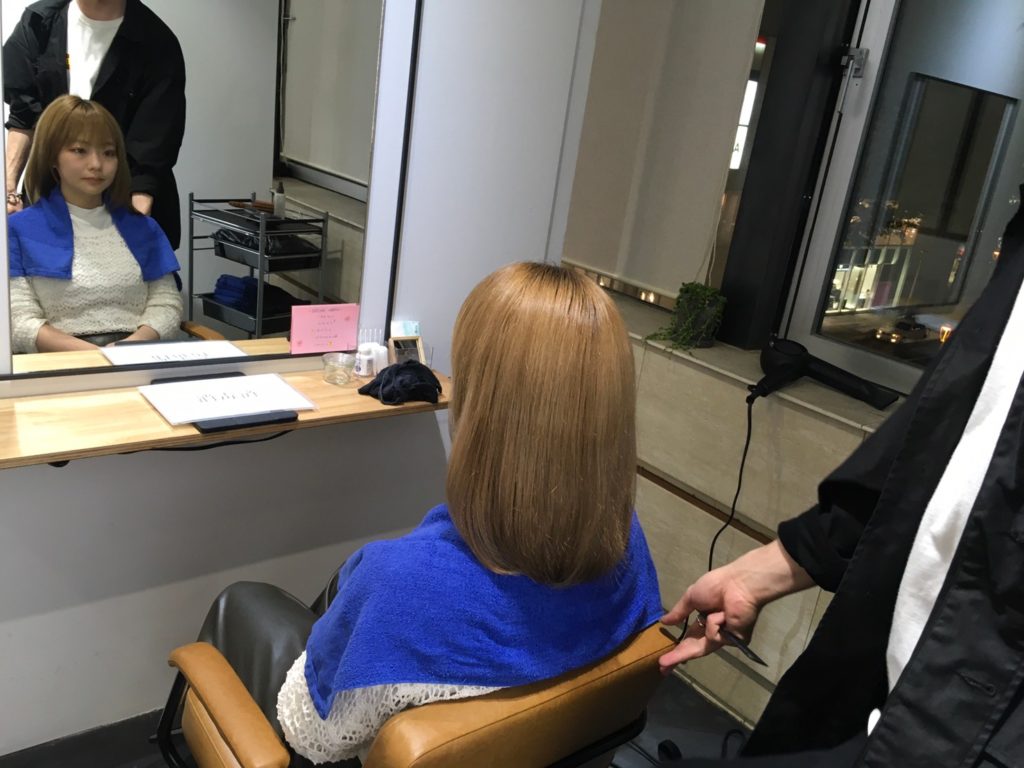 ブロー直後の写真