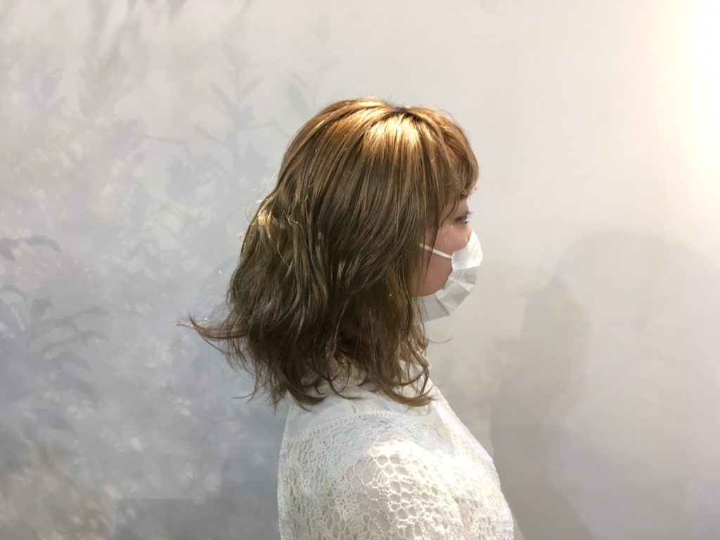 キヨミさんの横からのビフォー写真