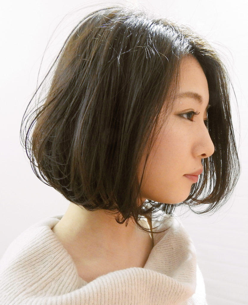 ワンカールボブスタイルの写真