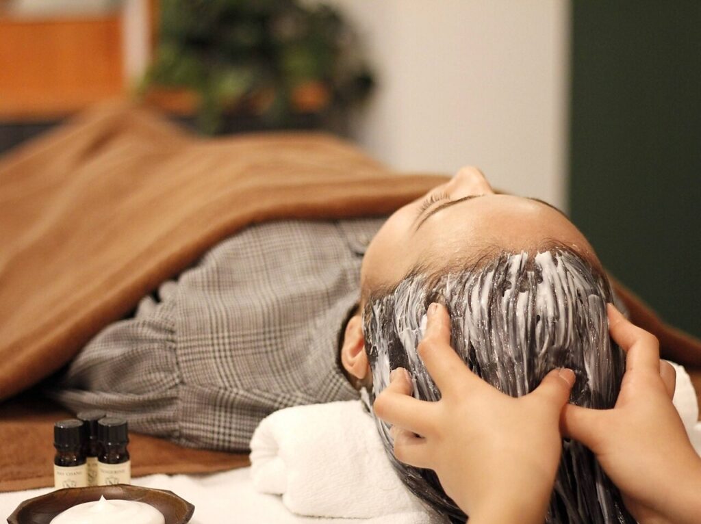 ツネのヘッドスパ施術写真