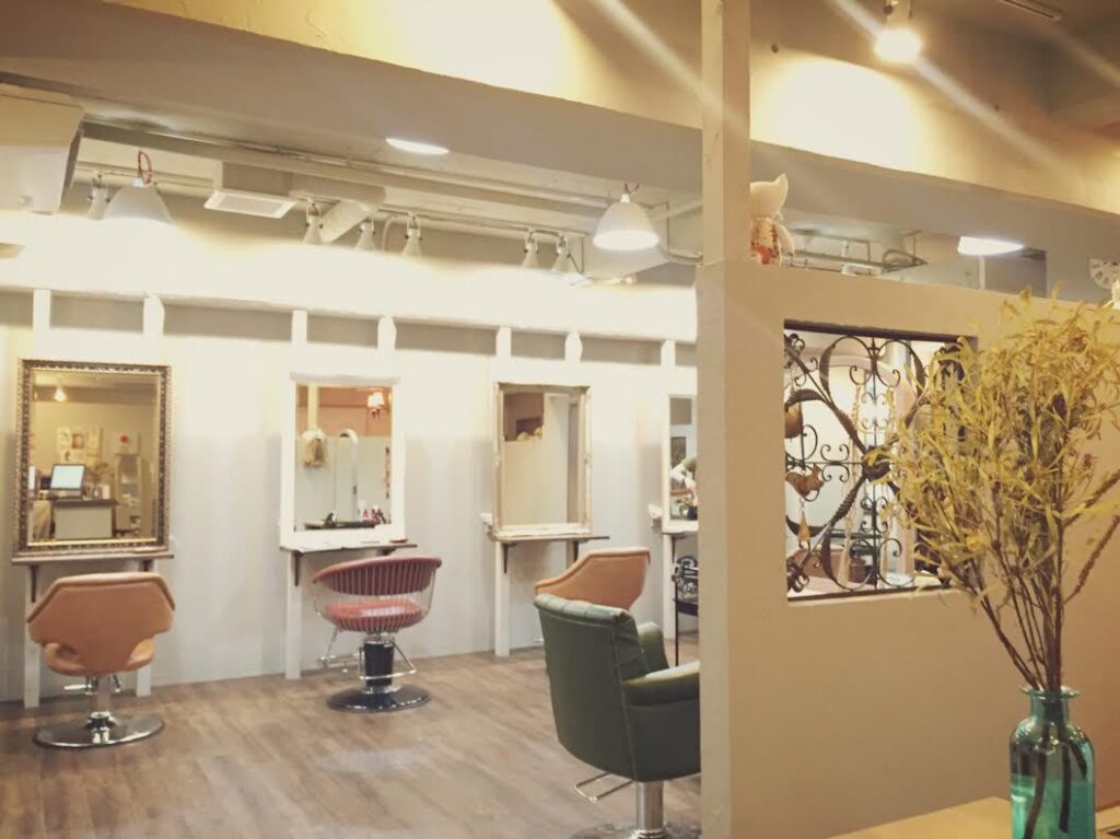 大宮の美容室アレッタの店内の写真