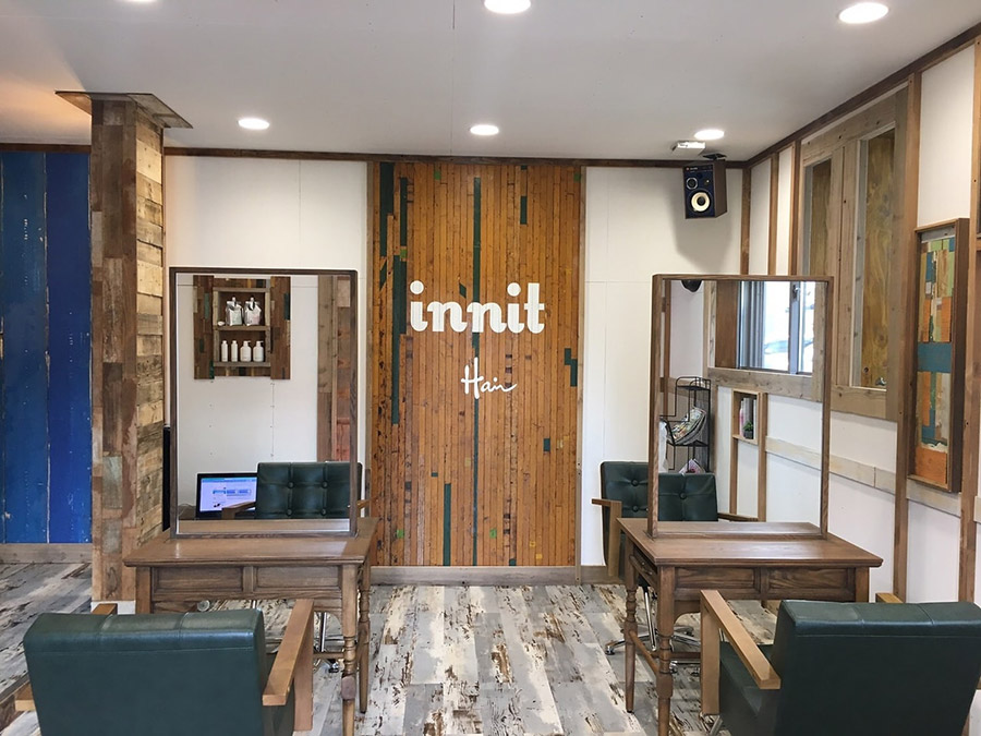 美容室イニットの店内の写真
