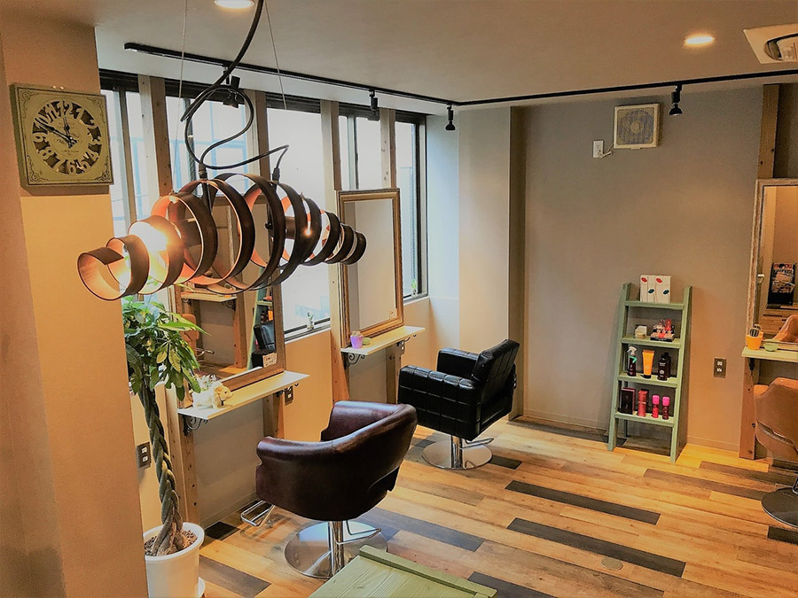 美容室キューズの店内の写真