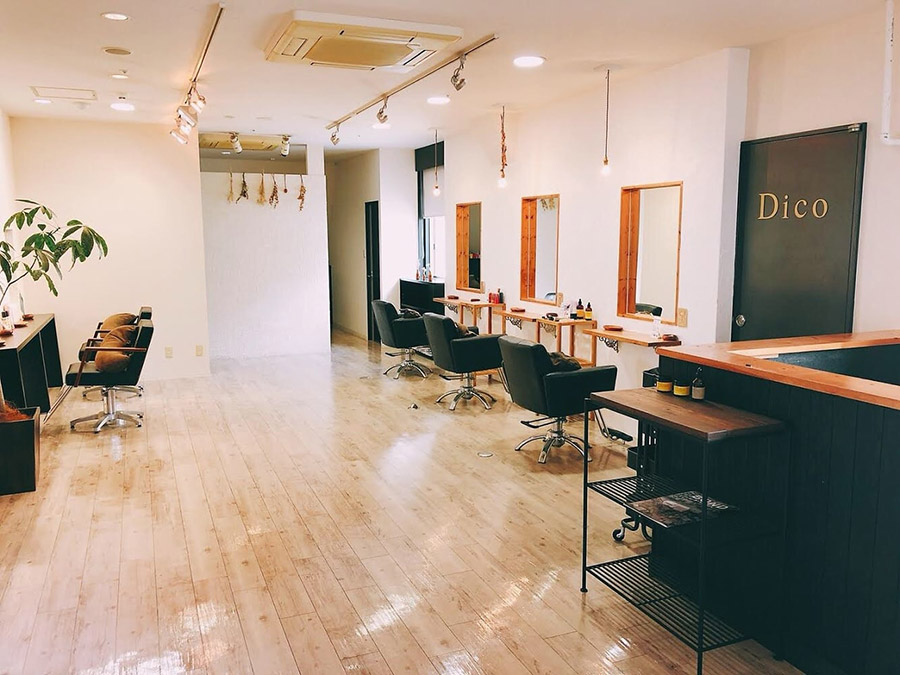 天神の美容室Dicoの店内写真