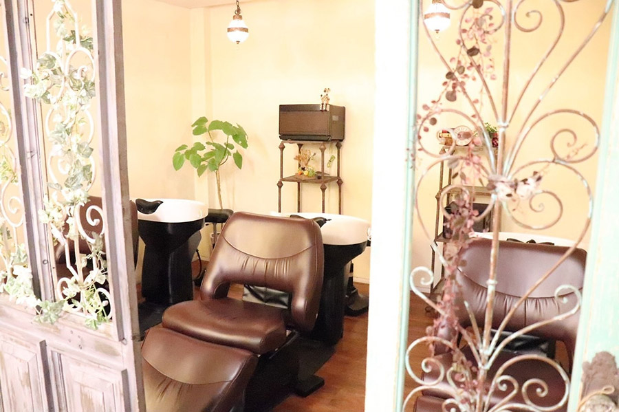 ヘアーメイクアフィーノの店内の様子