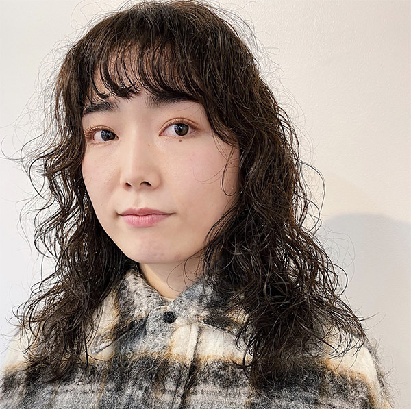 ウェーブロングスタイルの写真