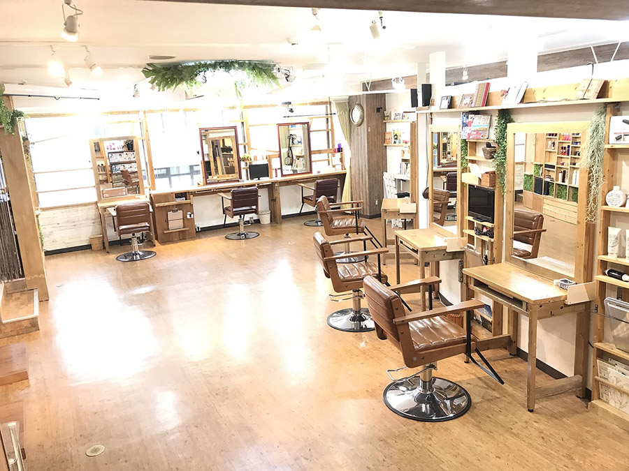 美容室グロウの店内の写真