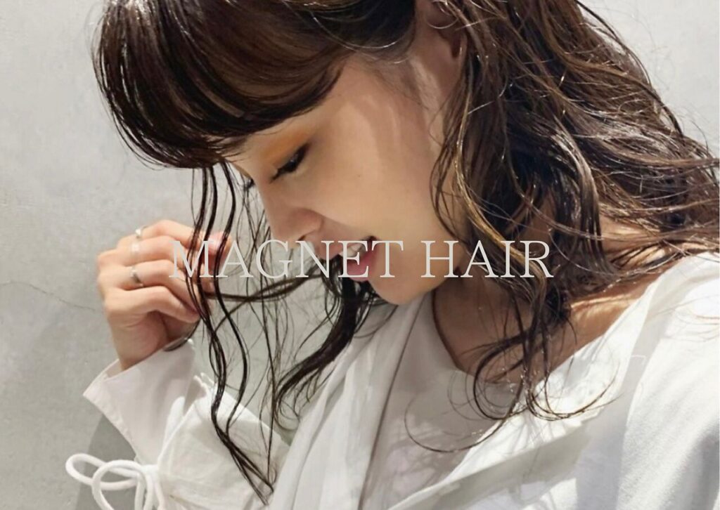 マグネットヘアのスタイル例の写真