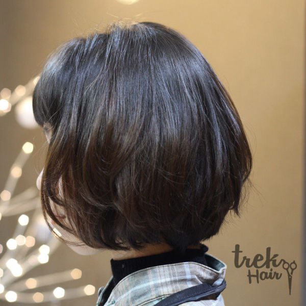 trek Hairの丸みボブスタイル