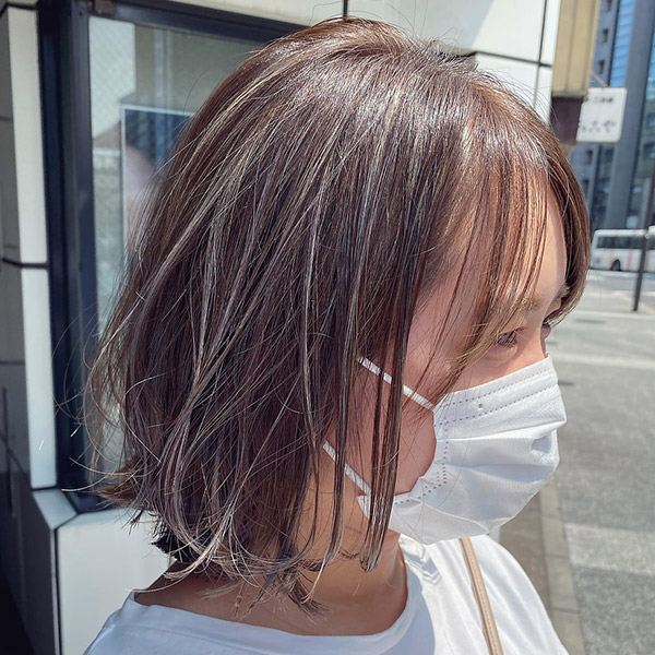 程よい抜け感のおしゃれなボブスタイルの写真