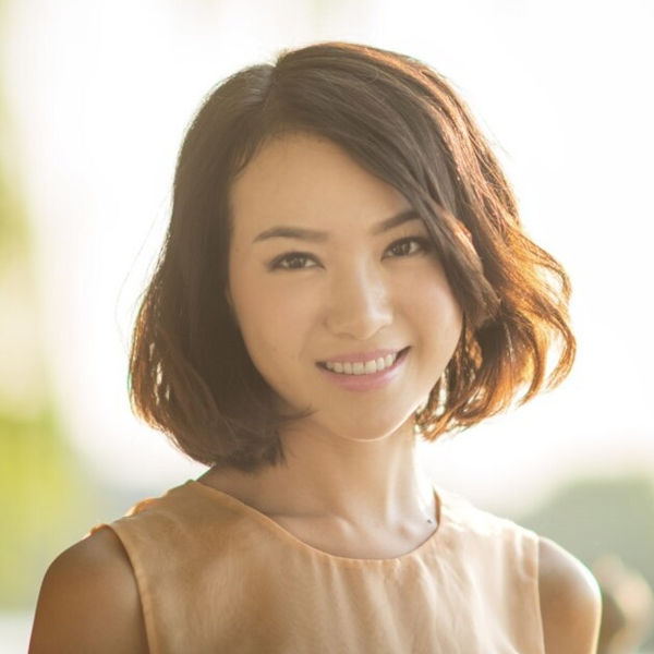 ツヤ感や光沢感のあるヘアカラーの施術例