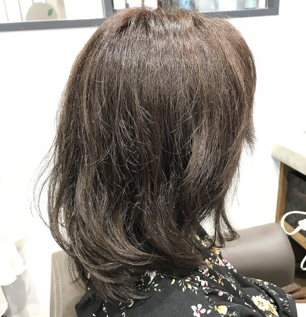 ポイントパーマのスタイル例