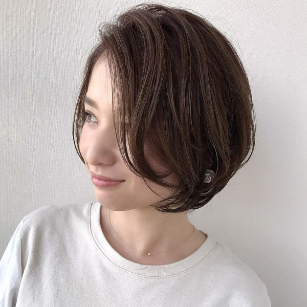 岡山のカットが得意なサロンのスタイル例