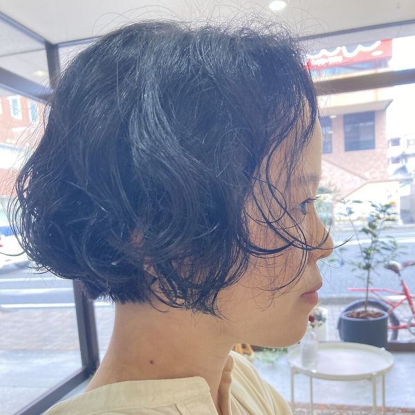 ふんわりした雰囲気のボブスタイル。