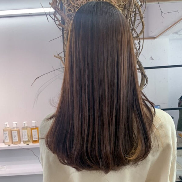きれいなストレートの後ろ姿