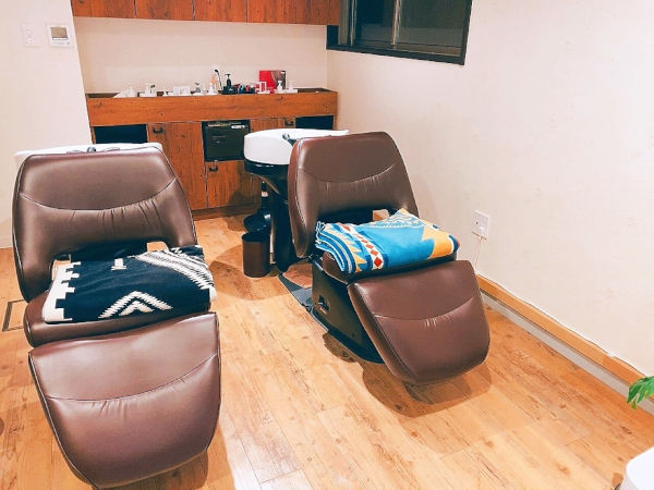 ヘア サロン ルート マクハリのシャンプー台の写真