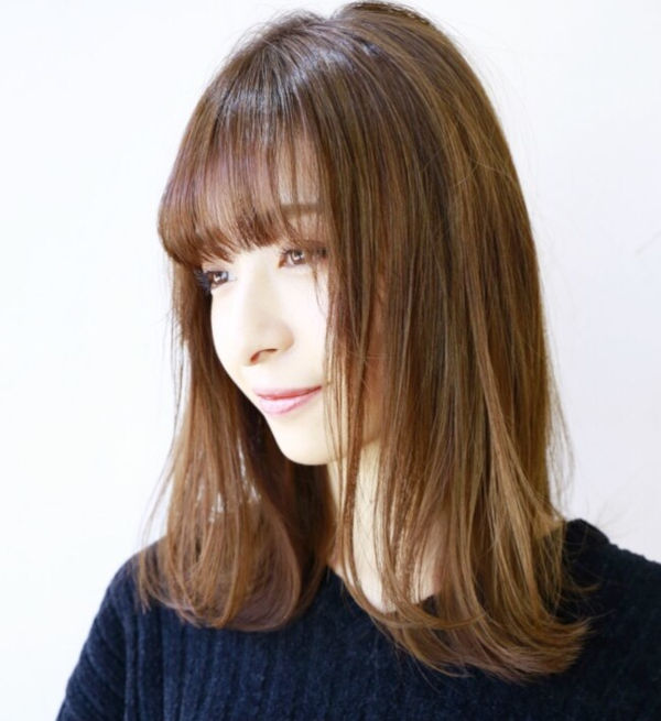 千葉のヘアサロングリーのロングストレートスタイル