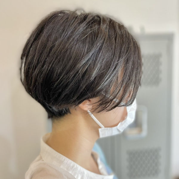 hair dresser's Mumのショートスタイル