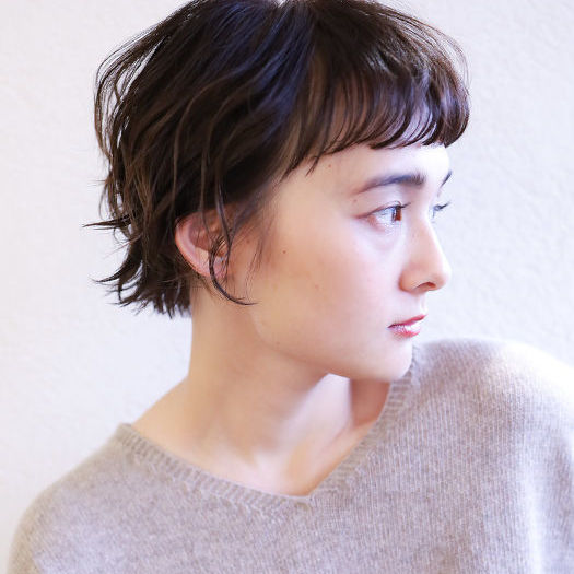 SCoo by el zafiro梅田茶屋町店のパーマをかけたショートスタイルの写真