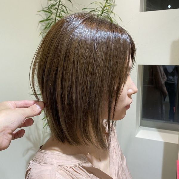 ヘアー プレイス ガーデンのふんわりボブスタイル