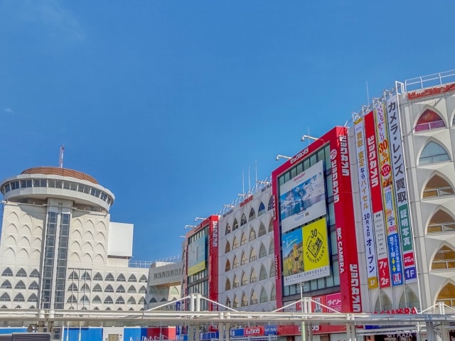 柏駅東口の風景の写真