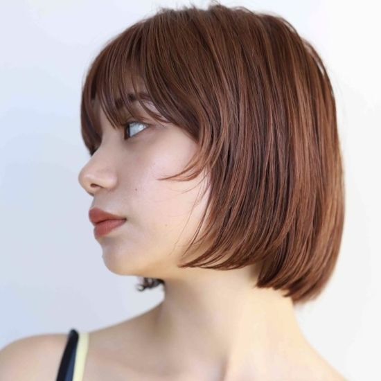 シーの大人ボブスタイルの写真