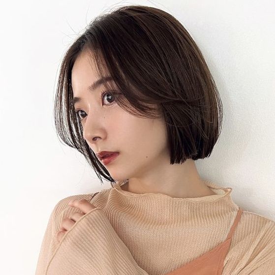 髪質改善Hair&SPA mokのフェイスレイヤーボブスタイルの写真