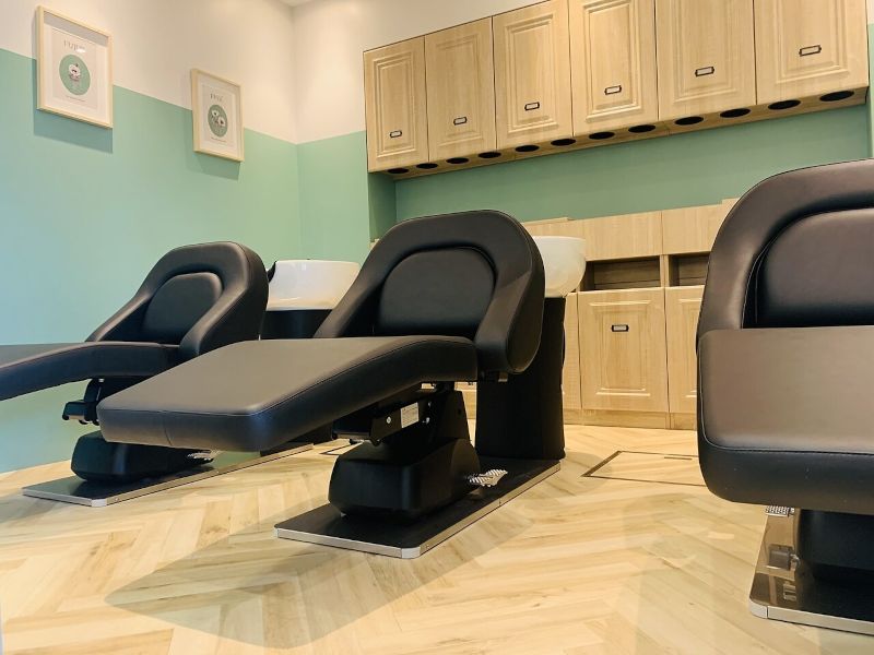 AUBE HAIR loan 笹野店のシャンプースペースの写真
