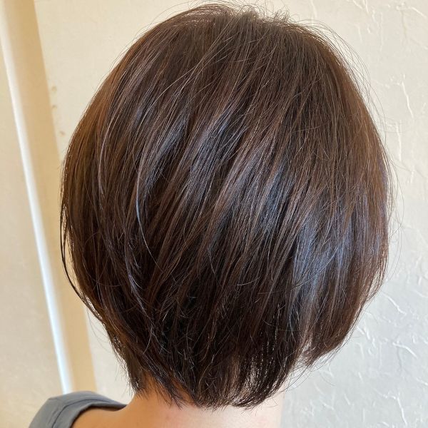 hair shop N&A 春日部東口店のナチュラルな白髪染めスタイル