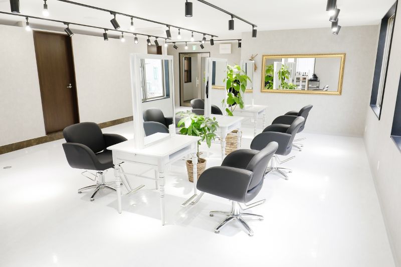 hair salon Aのセット面