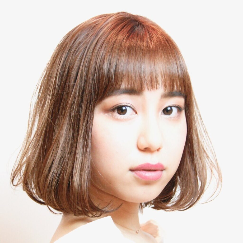 HAIR DESIGN RISKのミディアムスタイル