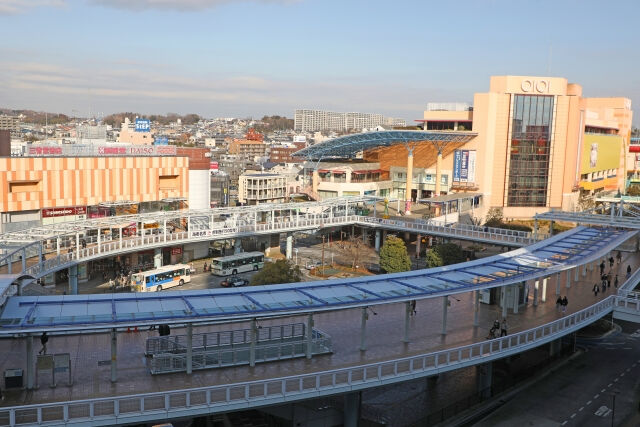 海老名駅前広場周辺の風景写真