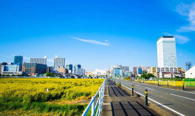 海老名の再開発エリアの写真
